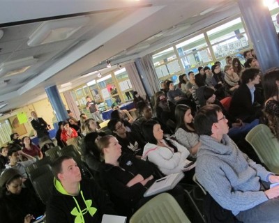 Full house during a talk