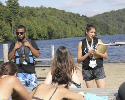 Students at an Outdoor Education camp