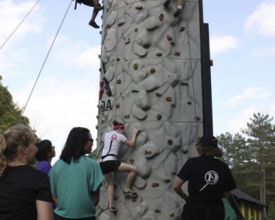 Students at an Outdoor Education camp