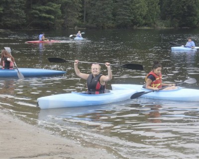 Students at an Outdoor Education camp