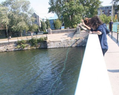 Students at Lachine Canal